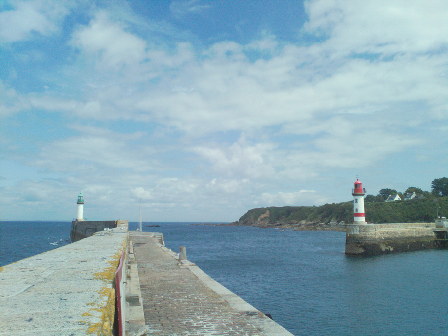 Lighthouses on the island of groix